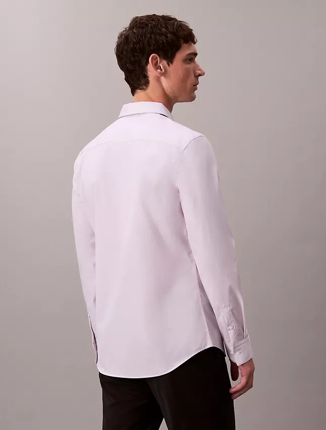 Camicia slim in cotone elasticizzato Supima Camicia slim in cotone elasticizzato Supima