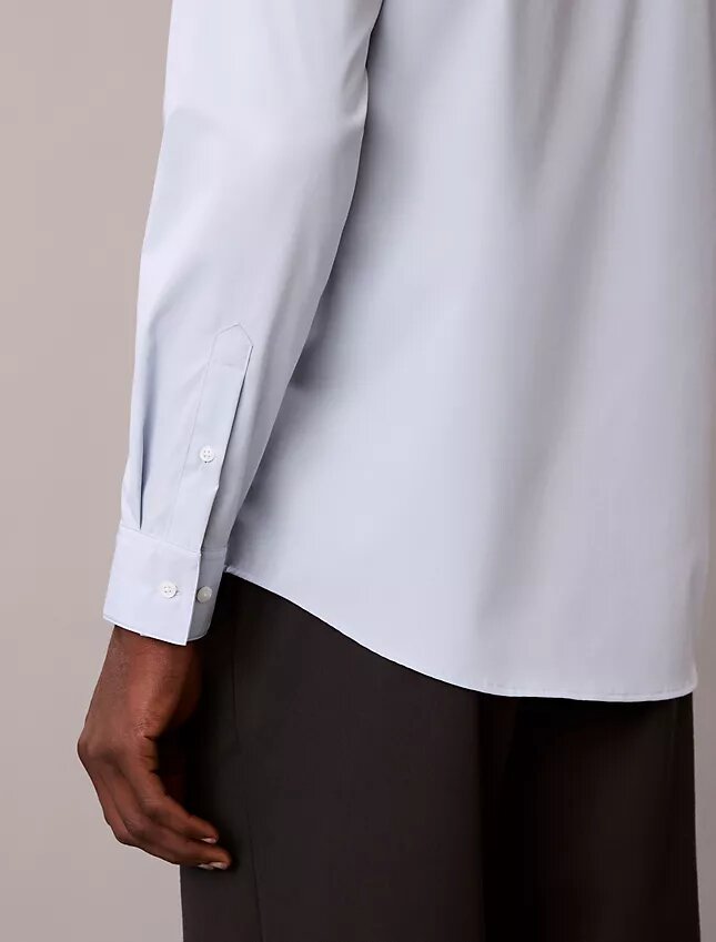 Camicia slim in cotone elasticizzato Supima Camicia slim in cotone elasticizzato Supima