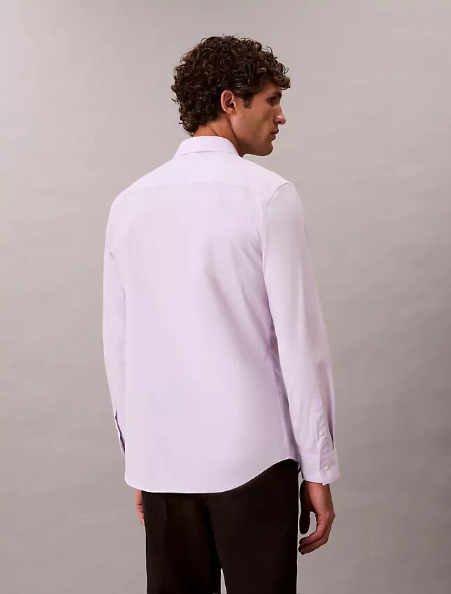 Camicia slim in cotone elasticizzato Supima Camicia slim in cotone elasticizzato Supima