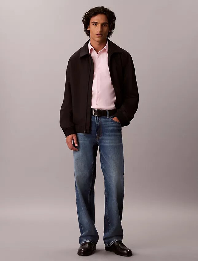 Camicia slim in cotone elasticizzato Supima Camicia slim in cotone elasticizzato Supima