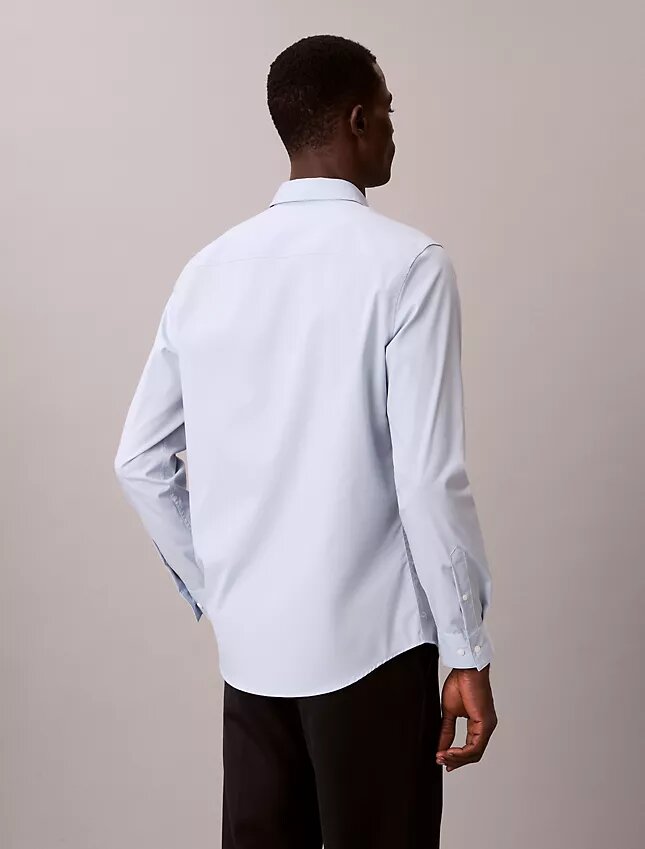 Camicia slim in cotone elasticizzato Supima Camicia slim in cotone elasticizzato Supima