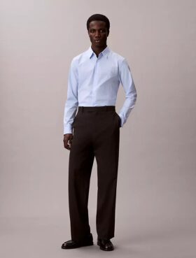 Camicia slim in cotone Stretch a quadretti