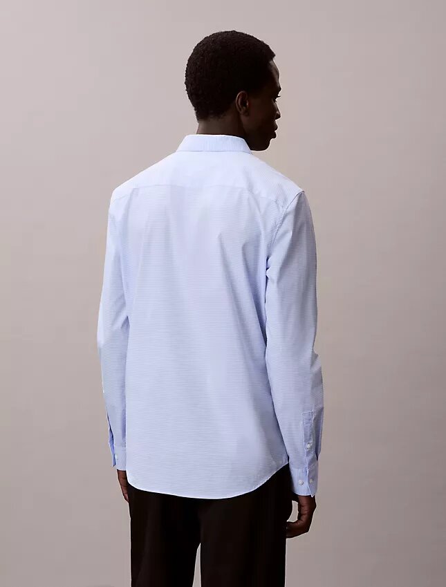 Camicia slim in cotone Stretch a quadretti Camicia slim in cotone Stretch a quadretti