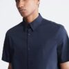 Camicia slim in cotone Stretch con bottoni