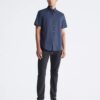 Camicia slim in cotone Stretch con bottoni