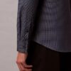 Camicia slim in jacquard geometrico con colletto button-down Camicia slim in jacquard geometrico con colletto button-down