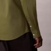 Camicia slim in popeline di cotone Cotton Stretch con bottoni