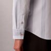 Camicia slim in Supima elasticizzato a righe tinte in filo Camicia slim in Supima elasticizzato a righe tinte in filo