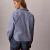 Camicia squadrata in popeline di cotone con bottoni Camicia squadrata in popeline di cotone con bottoni