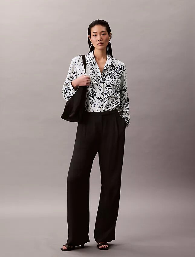 Camicia Utility Shirt stampata con colletto button-down e vestibilità comoda Camicia Utility Shirt stampata con colletto button-down e vestibilità comoda