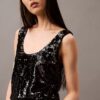 Canotta con paillettes Canotta con paillettes