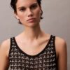 Canotta con trama jacquard Canotta con trama jacquard