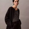 Canotta con trama jacquard Canotta con trama jacquard