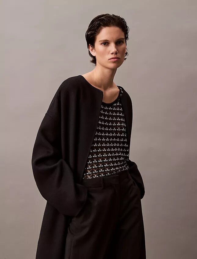Canotta con trama jacquard Canotta con trama jacquard