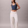 Canotta corta in Denim con Monogram su tutta la superficie Canotta corta in Denim con Monogram su tutta la superficie