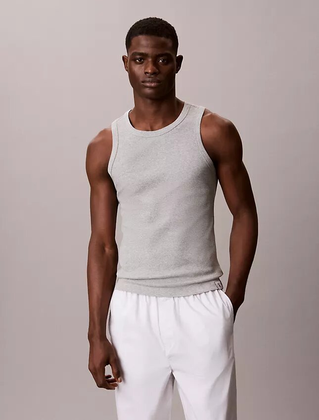 Canotta da notte in misto cotone elasticizzato Cotton Stretch Canotta da notte in misto cotone elasticizzato Cotton Stretch