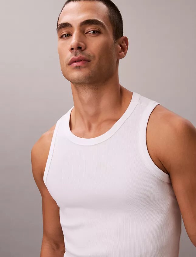 Canotta da notte in misto cotone elasticizzato Cotton Stretch Canotta da notte in misto cotone elasticizzato Cotton Stretch