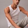 Canotta da notte in misto cotone elasticizzato Cotton Stretch Canotta da notte in misto cotone elasticizzato Cotton Stretch