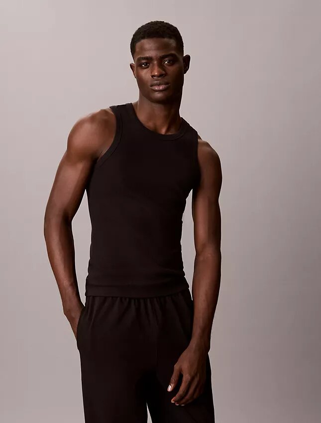 Canotta da notte in misto cotone elasticizzato Cotton Stretch Canotta da notte in misto cotone elasticizzato Cotton Stretch