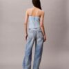 Canotta in Denim misto cotone e lino Canotta in Denim misto cotone e lino