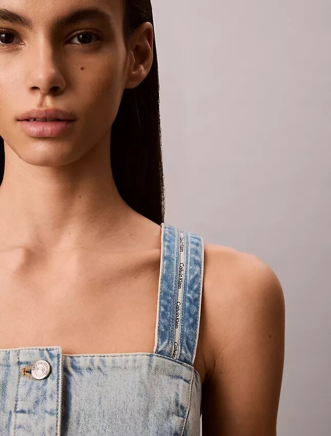 Canotta in denim stile camionista Canotta in denim stile camionista