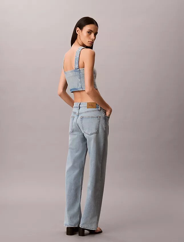 Canotta in denim stile camionista Canotta in denim stile camionista