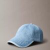 Cappellino da baseball con logo emblema su tutta la superficie in Denim