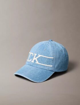 Cappellino da baseball in Denim con logo Monogram