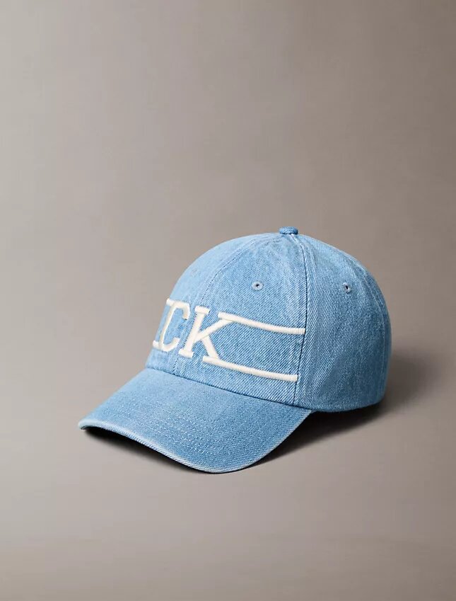 Cappellino da baseball in Denim con logo Monogram Cappellino da baseball in Denim con logo Monogram