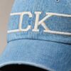 Cappellino da baseball in Denim con logo Monogram Cappellino da baseball in Denim con logo Monogram