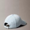 Cappellino da baseball in Denim lavato con logo ricamato Cappellino da baseball in Denim lavato con logo ricamato