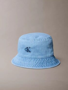 Cappello a secchiello in Denim con Monogram