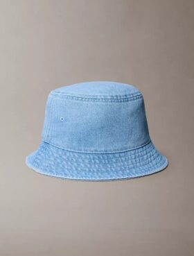 Cappello a secchiello in Denim con Monogram
