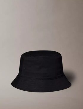Cappello a secchiello in twill con Monogram ricamato