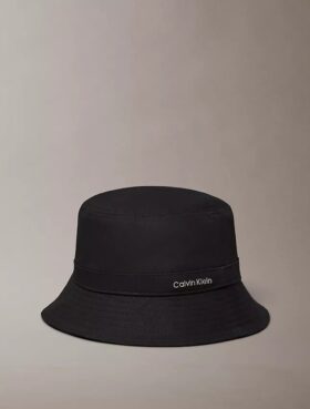 Cappello a secchiello in twill di cotone