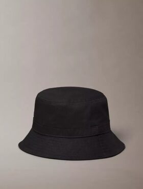 Cappello a secchiello in twill di cotone