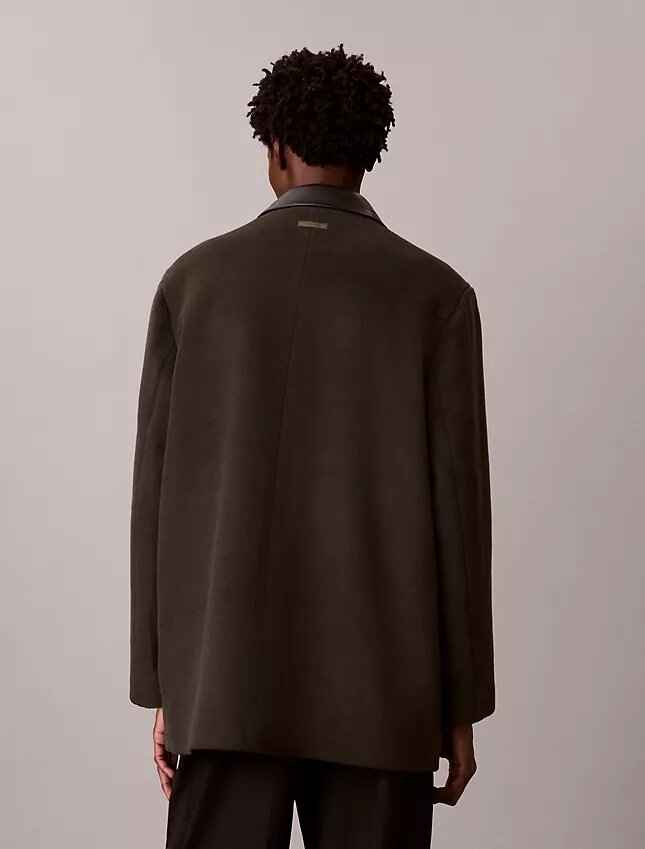 Cappotto da auto in misto lana Melton Cappotto da auto in misto lana Melton