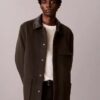 Cappotto da auto in misto lana Melton Cappotto da auto in misto lana Melton