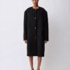 Cappotto senza colletto Cora
