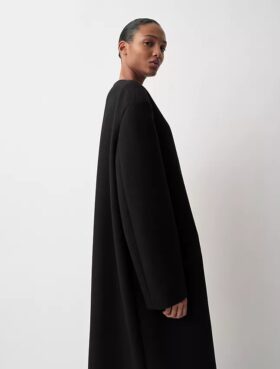 Cappotto senza colletto Cora