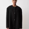 Cappotto senza colletto Cora