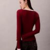 Cardigan a coste con bordi a contrasto Cardigan a coste con bordi a contrasto