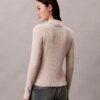 Cardigan a coste in misto lana merino e lurex Cardigan a coste in misto lana merino e lurex