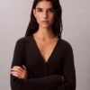 Cardigan a coste in morbido cotone