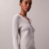 Cardigan a coste in morbido cotone