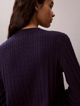 Cardigan a maglia intrecciata
