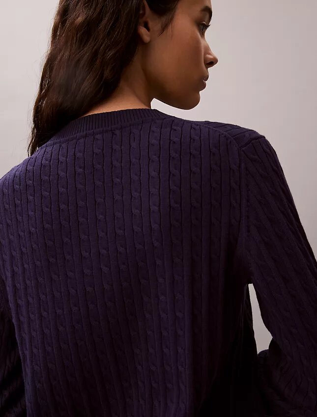 Cardigan a maglia intrecciata Cardigan a maglia intrecciata
