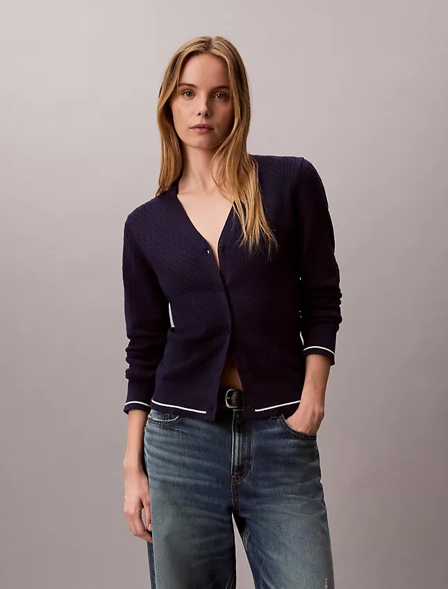 Cardigan a trecce Monologo Cardigan a trecce Monologo