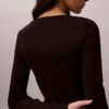Cardigan corto a costine
