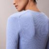 Cardigan in maglia a coste variegata